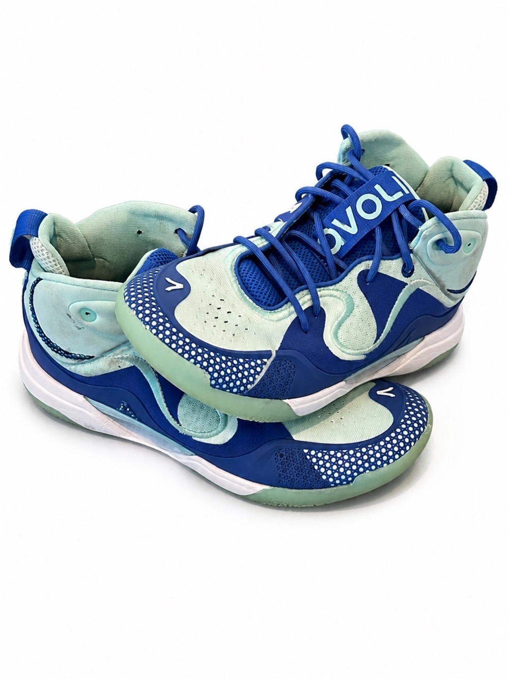 Avoli Mid Volleyball Sneakers Blue Mint Women’s Size 10.5 Court Sneakers